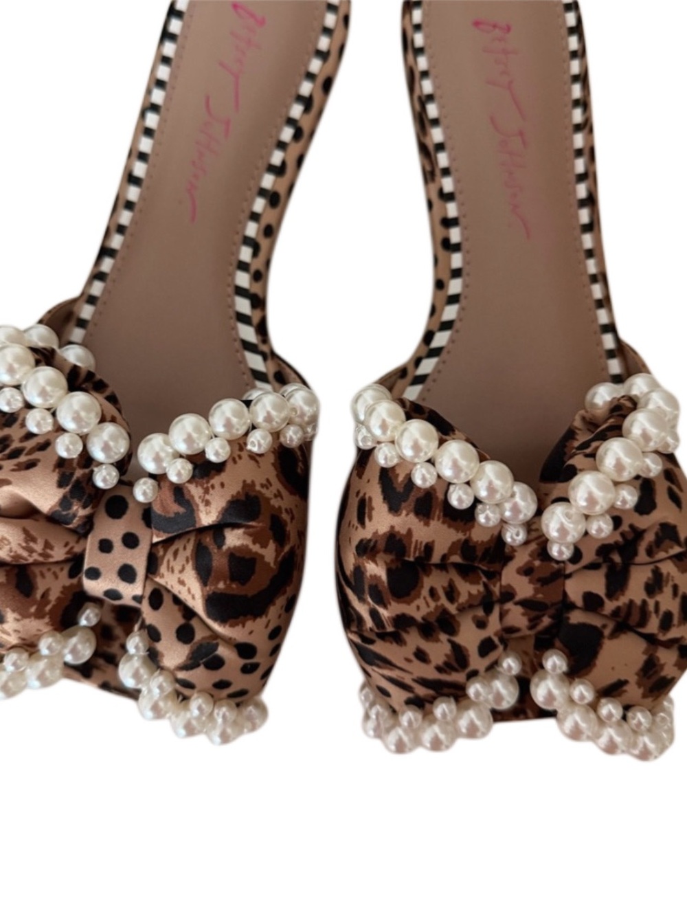 Betsey Johnson Liah Leopard Print Slip-on Sandals - Picture 3 of 3